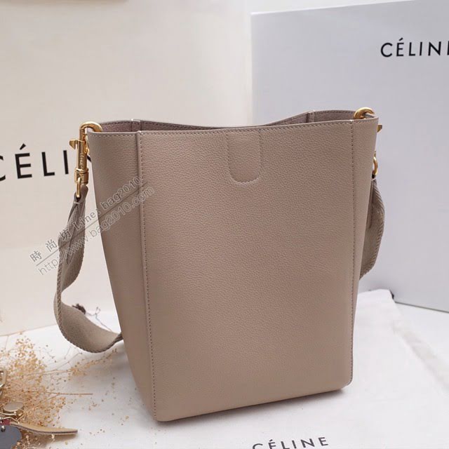 Celine女包 賽琳經典款水桶包 SEAU SANGLE小號粒面小牛皮肩背包 178303  slyd2078